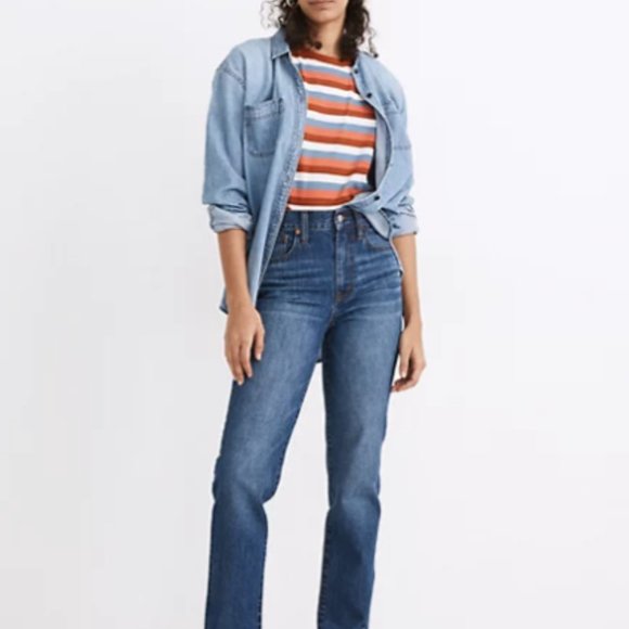 Madewell Perfect Vintage Full Length Jean, Concordia Wash, 100% Cotton - Picture 3 of 6